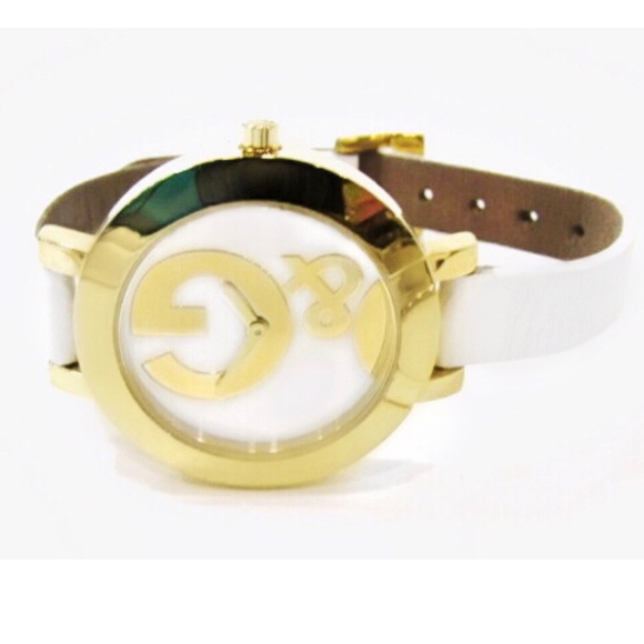 Dolce & Gabbana Gold D&G Logo White Leather Watch - Picture 3 of 7